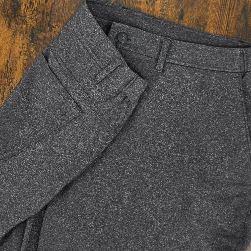 Public Rec Gamechanger Chino Pant 40x30 Gray Heathered Performance Nylon Stretch